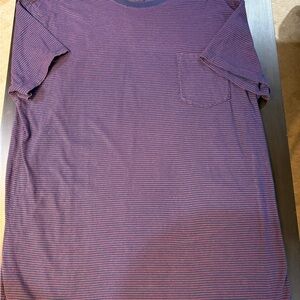 J. Crew Men's Short Sleeve Striped Tee - Navy/Red